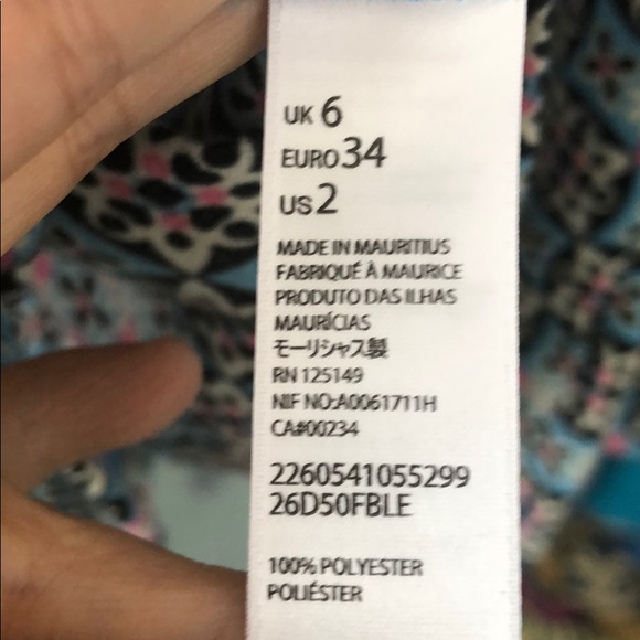 SOLD Topshop pom pom mini dress floral sz2 like new - Picture 5 of 8